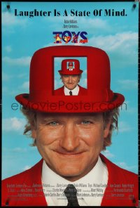 1w1208 TOYS 1sh 1992 Robin Williams, Joan Cusack, directed by Barry Levinson!