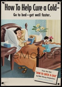 1w0256 HOW TO CATCH A COLD set of 6 14x20 special posters 1951 Disney health class cartoon, complete!