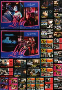 1x0866 LOT OF 56 FORMERLY FOLDED 19X27 ITALIAN PHOTOBUSTAS 1970s-1980s a variety of movie scenes!