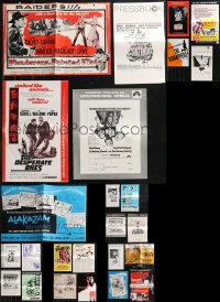 1x0566 LOT OF 25 UNCUT PRESSBOOKS 1950s-1970s advertising a variety of different movies!