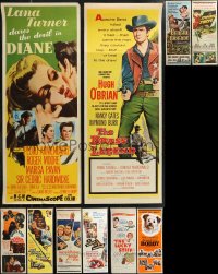 1x0820 LOT OF 16 MOSTLY FORMERLY FOLDED MOSTLY 1950S INSERTS 1950s a variety of movie images!