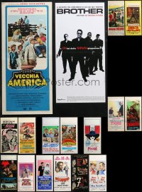 1x0835 LOT OF 17 FORMERLY FOLDED ITALIAN LOCANDINAS 1970s-2000s a variety of movie images!