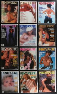 1x0409 LOT OF 12 PENTHOUSE 1983 MAGAZINES 1983 filled with sexy nude images & great articles!