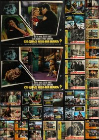 1x0874 LOT OF 43 FORMERLY FOLDED 19X27 ITALIAN PHOTOBUSTAS 1950s-1970s cool movie images!