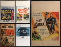 1x0197 LOT OF 5 MOSTLY UNFOLDED WINDOW CARDS 1940s-1960s great images from a variety of movies!