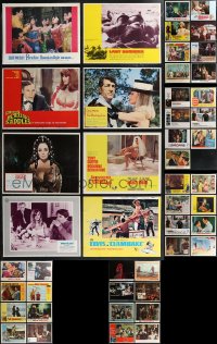 1x0327 LOT OF 55 LOBBY CARDS 1960s-1970s great scenes from a variety of different movies!