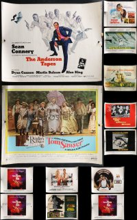 1x0858 LOT OF 13 MOSTLY UNFOLDED HALF-SHEETS 1960s-1970s great images from a variety of movies!