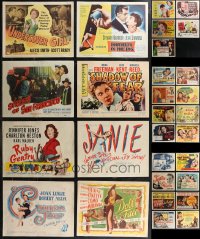 1x0339 LOT OF 37 TITLE CARDS 1940s-1950s great images from a variety of different movies!