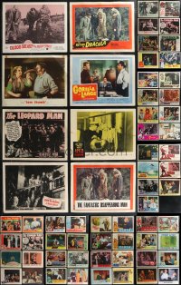 1x0309 LOT OF 87 1960S HORROR LOBBY CARDS 1960s great scenes from several scary movies!