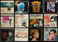 1x0496 LOT OF 12 33 1/3 RPM RECORDS 1960s-1970s soundtrack music from a variety of movies!