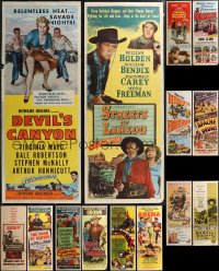 1x0816 LOT OF 19 FORMERLY FOLDED COWBOY WESTERN INSERTS 1940s-1950s a variety of cool images!