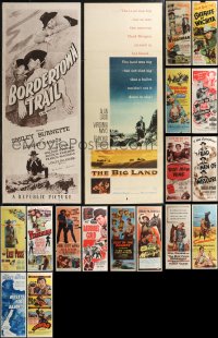 1x0817 LOT OF 18 FORMERLY FOLDED COWBOY WESTERN INSERTS 1940s-1950s a variety of cool images!