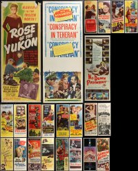 1x0810 LOT OF 25 FORMERLY FOLDED INSERTS 1940s-1970s great images from a variety of movies!