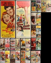1x0804 LOT OF 30 FORMERLY FOLDED INSERTS 1940s-1960s great images from a variety of movies!