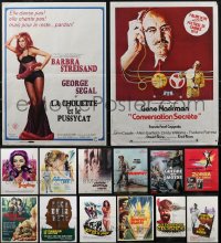 1x0897 LOT OF 16 FORMERLY FOLDED FRENCH 15X21 POSTERS 1960s-1980s a variety of cool movie images!