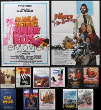 1x0900 LOT OF 13 FORMERLY FOLDED FRENCH 15X21 POSTERS 1970s-1980s a variety of cool movie images!