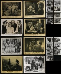 1x0728 LOT OF 23 ENGLISH FRONT OF HOUSE LOBBY CARDS 1940s-1950s scenes from several movies!
