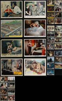 1x0724 LOT OF 39 ENGLISH FRONT OF HOUSE LOBBY CARDS 1950s-1970s incomplete sets from several movies!