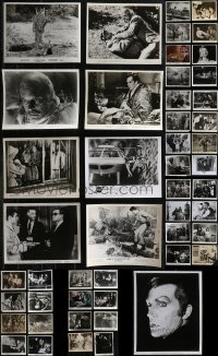 1x0628 LOT OF 49 HORROR/SCI-FI 8X10 STILLS 1950s-1980s great scenes from several scary movies!
