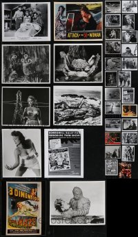 1x0774 LOT OF 66 REPRO PHOTOS FROM 1950S HORROR/SCI-FI MOVIES 1980s classic scary scenes!