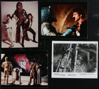 1x0797 LOT OF 4 STAR WARS REPRO PHOTOS 1980s Luke Skywalker, Leia, Han Solo, Chewy, C-3PO, R2-D2