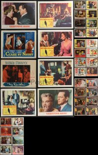 1x0334 LOT OF 40 LOBBY CARDS FROM BARBARA STANWYCK MOVIES 1940s-1960s incomplete sets!