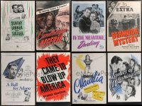 1x0093 LOT OF 8 UNFOLDED & FORMERLY FOLDED 1940S 20TH CENTURY FOX PRESSBOOKS 1940s advertising!