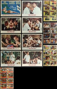 1x0338 LOT OF 39 LOBBY CARDS 1940s-1960s complete sets from five different movies!