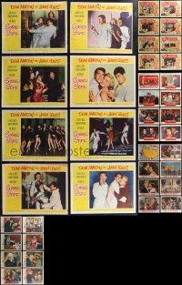 1x0335 LOT OF 40 LOBBY CARDS 1950s complete sets from five different movies!