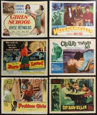 1x0385 LOT OF 6 BAD GIRL LOBBY CARDS 1950s-1960s great images from a variety of different movies!