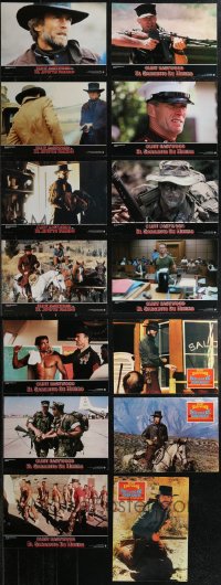 1x0371 LOT OF 14 1973-86 CLINT EASTWOOD WESTERN & WAR SPANISH LOBBY CARDS 1973-1986 cool!