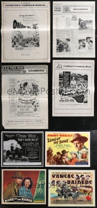 1x0537 LOT OF 4 UNCUT PRESSBOOKS & 4 REPRO LOBBY CARDS 1950s-1990s from a variety of movies!