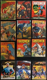 1x0426 LOT OF 12 PHANTOM SWEDISH CHRISTMAS ALBUMS 1950s-2000s cool comic book superhero art!