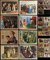 1x0349 LOT OF 29 MOSTLY 1940S LOBBY CARDS 1940s great scenes from a variety of different movies!