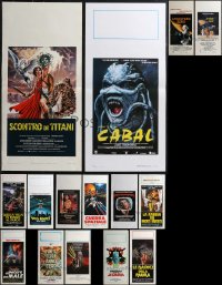 1x0833 LOT OF 19 MOSTLY FORMERLY FOLDED HORROR/SCI-FI/FANTASY ITALIAN LOCANDINAS 1970s-1990s cool!