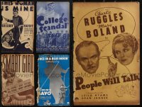1x0125 LOT OF 5 1930S PARAMOUNT PRESSBOOKS 1930s advertising for a variety of different movies!