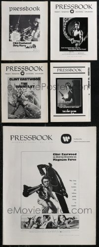 1x0124 LOT OF 5 CLINT EASTWOOD PRESSBOOKS 1970s Dirty Harry, Magnum Force, Enforcer & more!