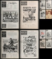 1x0084 LOT OF 12 1950S COWBOY WESTERN PRESSBOOKS 1950s advertising for several different movies!