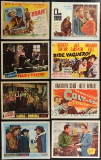 1x0383 LOT OF 8 COWBOY WESTERN LOBBY CARDS 1940s-1950s great images from several different movies!