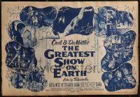 1x0152 LOT OF 160 GREATEST SHOW ON EARTH HERALDS 1952 Cecil B. DeMille circus classic!