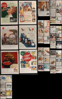 1x0555 LOT OF 43 MAGAZINE ADS 1950s-1960s great ads for Coca-Cola, Zippo, 7-Up & much more!