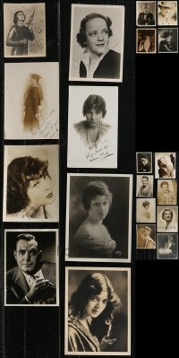 1x0666 LOT OF 20 AUTOGRAPHED 8X10 STILLS & FAN PHOTOS 1910s-1920s portraits of actors & actresses!