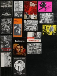 1x0738 LOT OF 15 DANISH PROGRAMS 1940s-1970s great images from a variety of different movies!