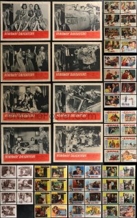 1x0310 LOT OF 87 1950S LOBBY CARDS 1950s mostly complete sets from several different movies!
