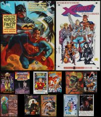 1x0923 LOT OF 14 FORMERLY FOLDED COMIC BOOK POSTERS 1980s-2000s a variety of cool images!