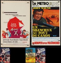 1x0935 LOT OF 5 UNFOLDED & FORMERLY FOLDED MISCELLANEOUS POSTERS 1950s-1970s cool movie images!