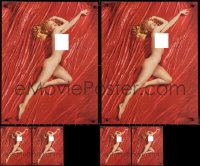 1x0932 LOT OF 6 UNFOLDED 16x21 MARILYN MONROE COMMERCIAL POSTERS 1970s classic nude A New Wrinkle!