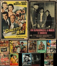1x0886 LOT OF 15 FORMERLY FOLDED 19X27 ITALIAN PHOTOBUSTAS 1950s-1960s cool movie images!