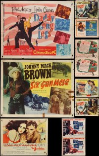 1x0862 LOT OF 11 MOSTLY UNFOLDED HALF-SHEETS 1940s-1960s great images from a variety of movies!