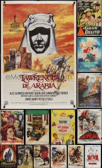 1x0464 LOT OF 16 FOLDED SPANISH POSTERS 1960s-1990s great images from a variety of movies!